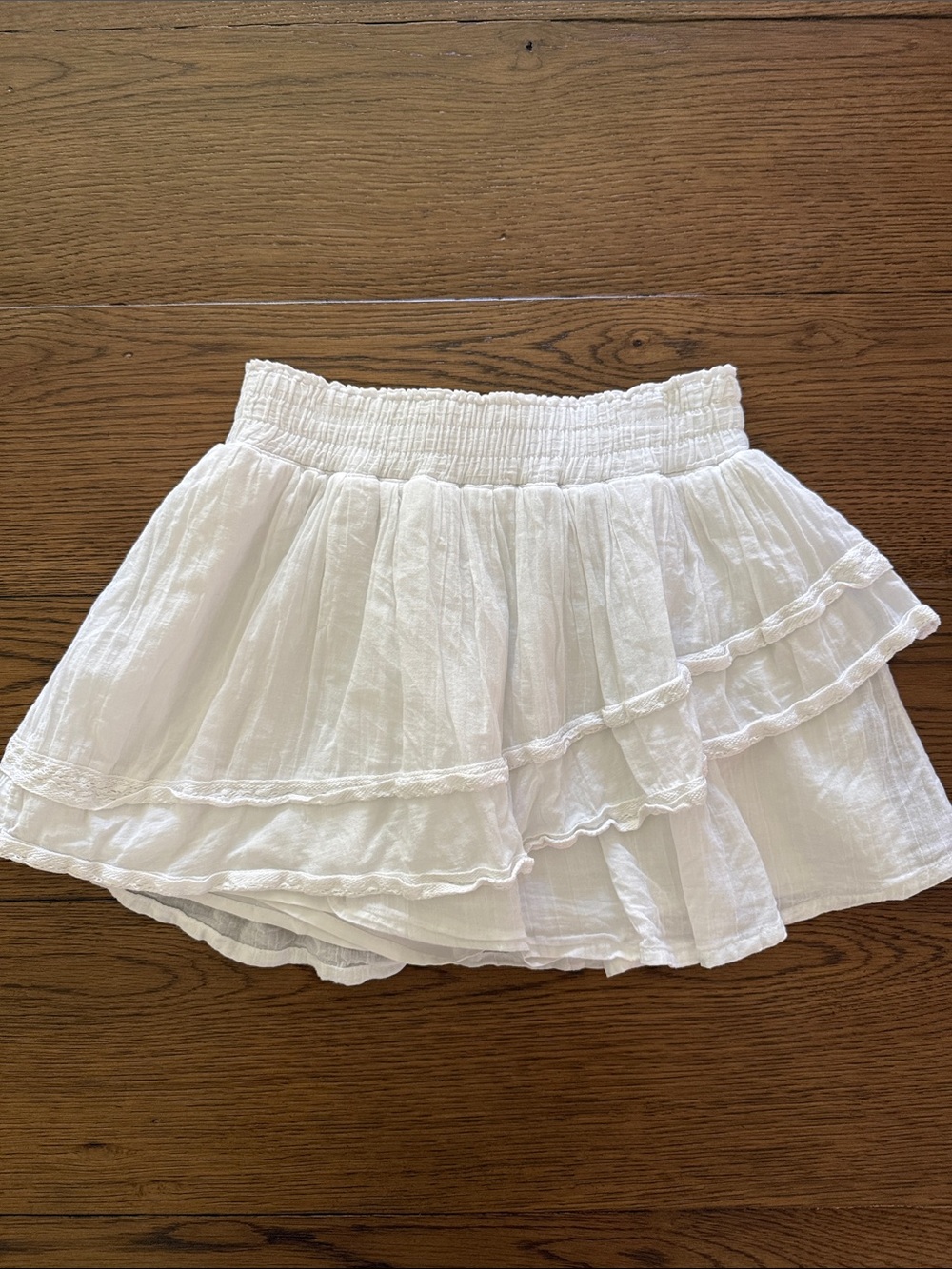 abercrombie kids White Ruffle Tiered Skirt
